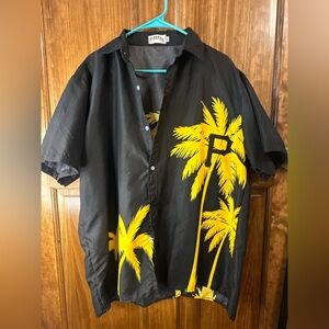 Pittsburgh Pirates MLB Baseball Levins Hawaiian Button Up Shirt Mens